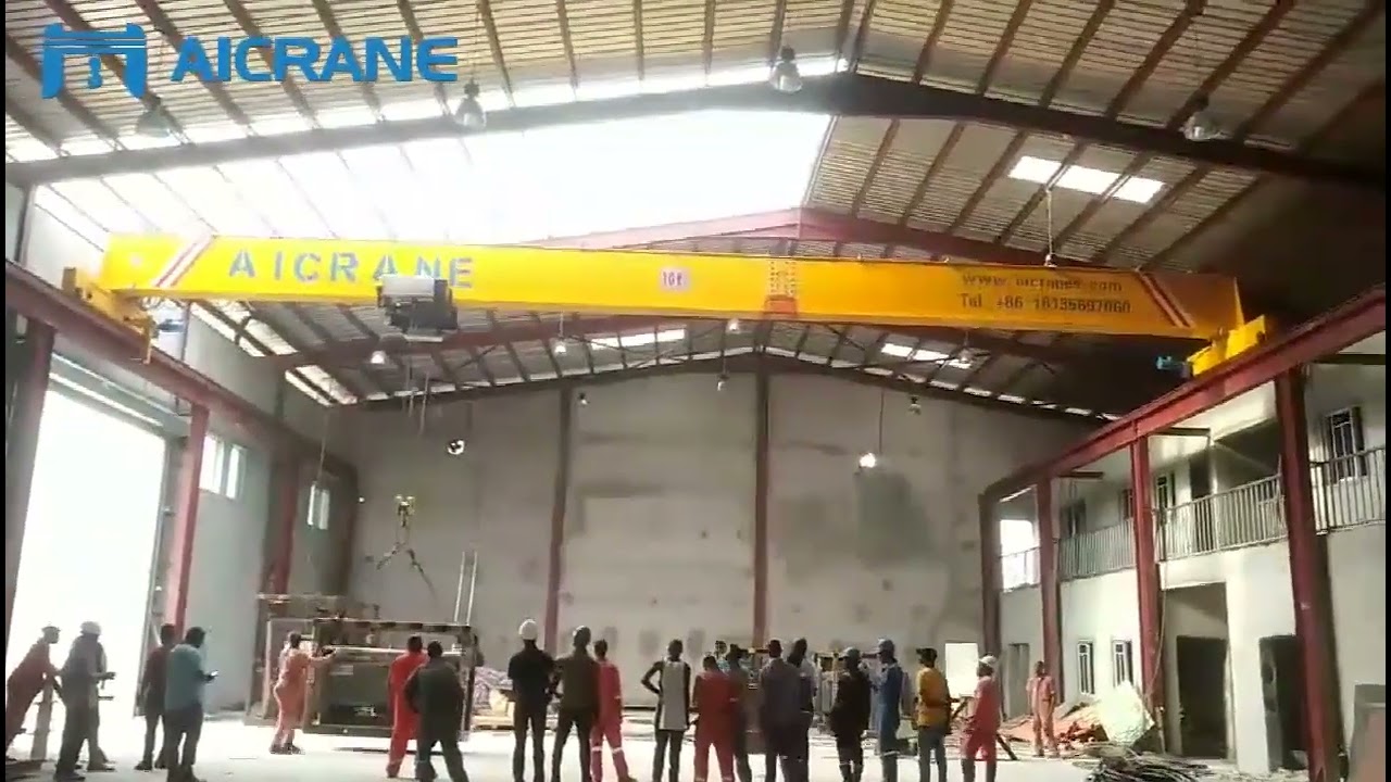 Aicrane AQ-HD10ton Overhead Crane Installation in Nigeria