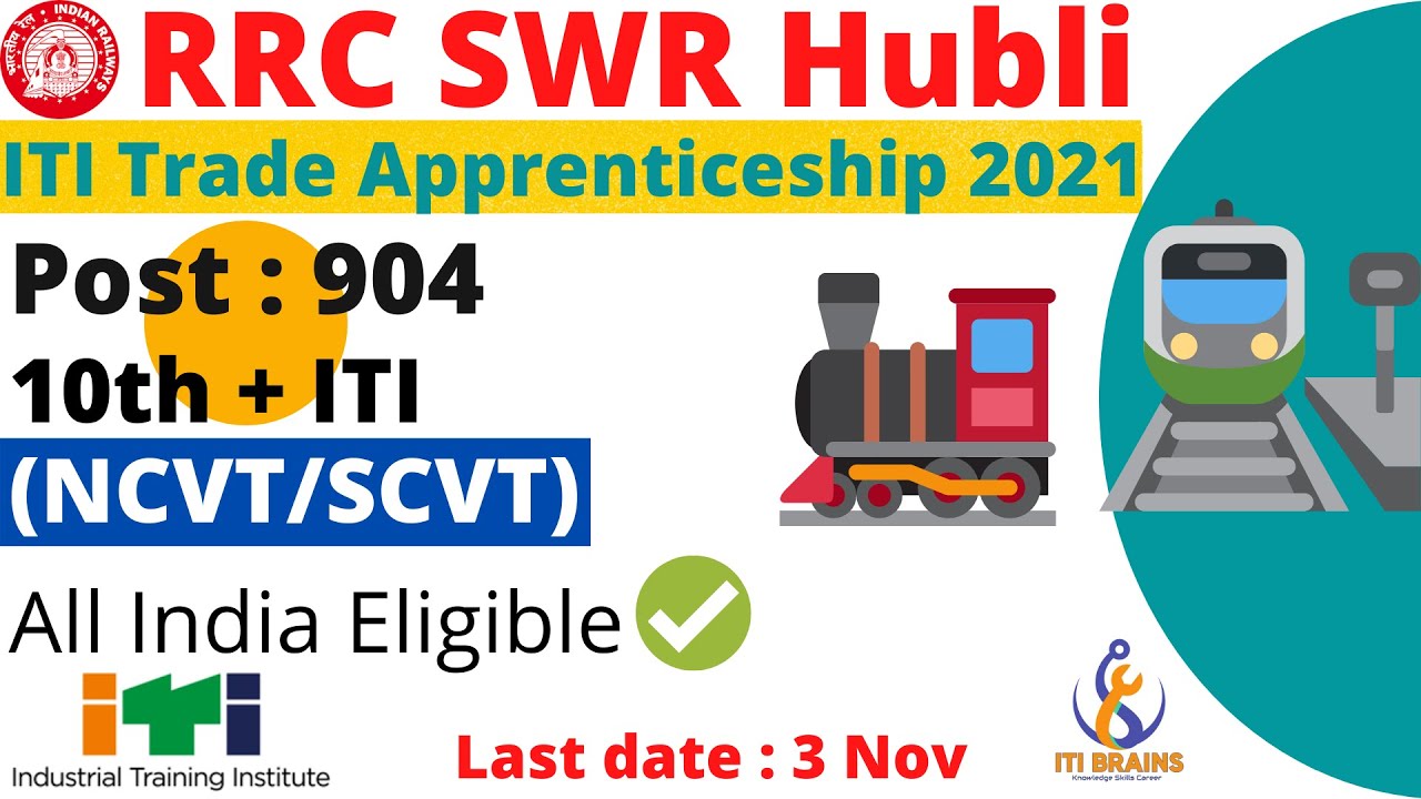 RRC SWR Apprentice Recruitment 2021| rrc swr hubli apprentice online form 2021 kaise bhare| iti jobs