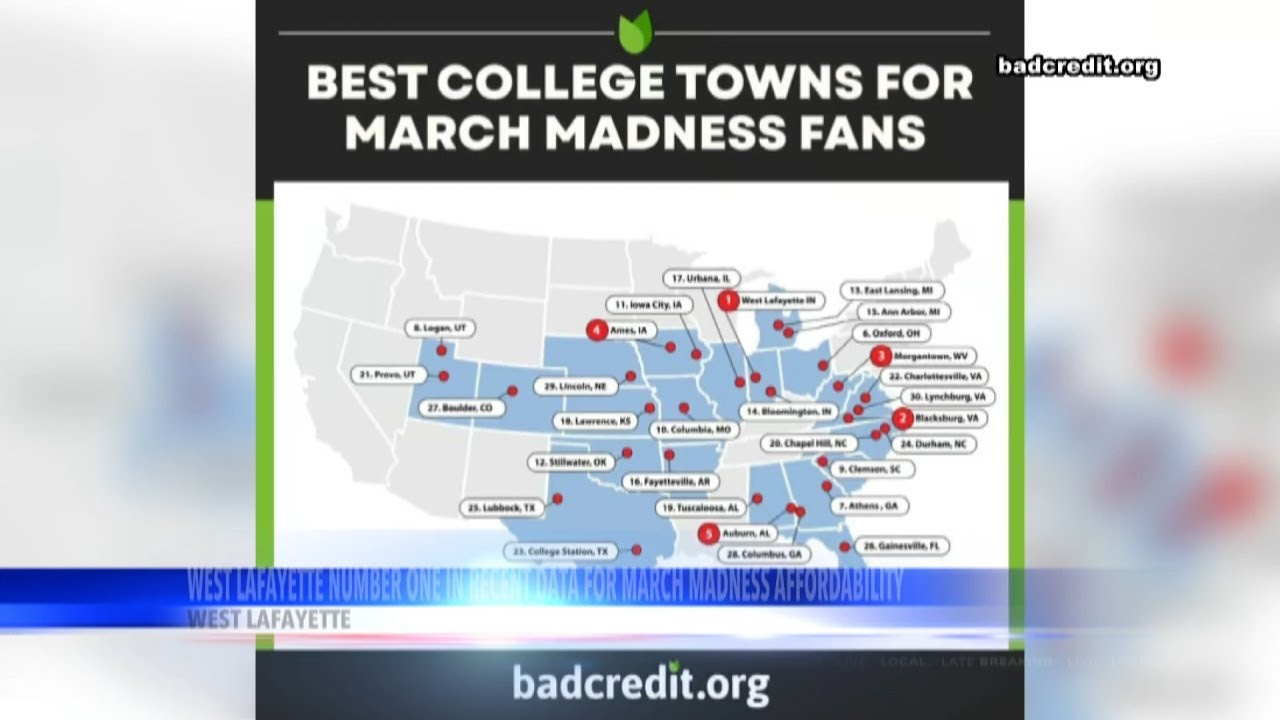 West Lafayette takes #1 spot for the most affordable college town
