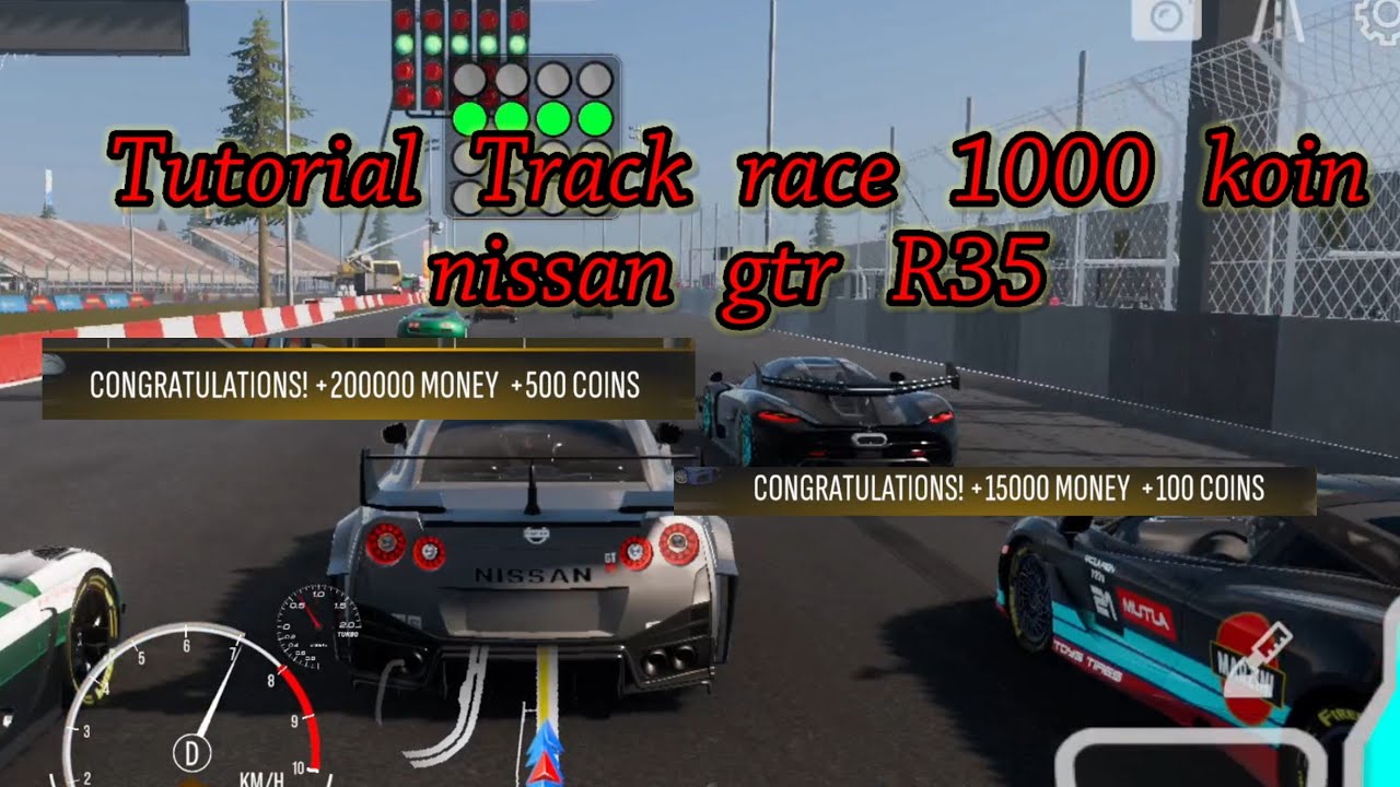 Tutorial track race nissan gtr r35!! Gameplay car parking multiplayer 2