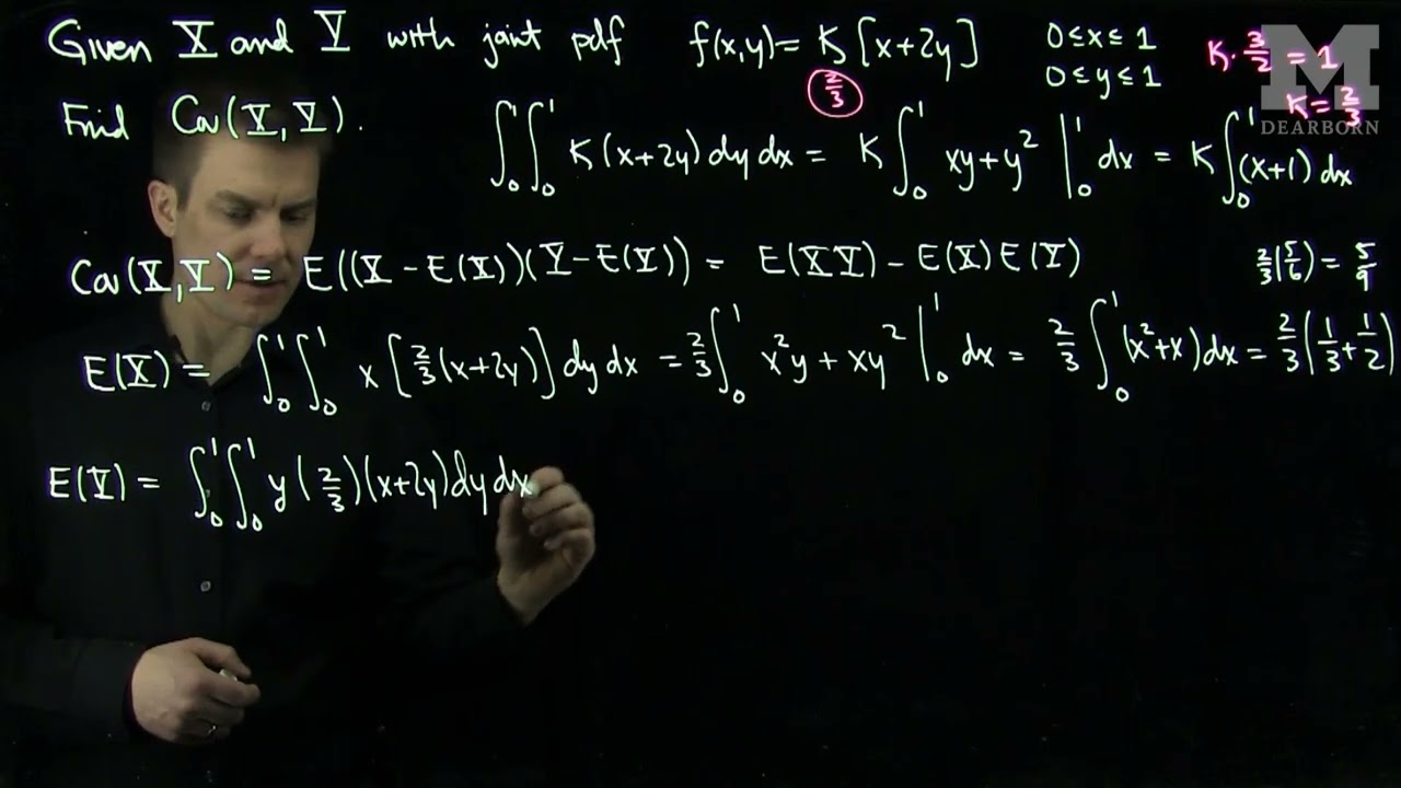 Finding the Covariance of Two Random Variables