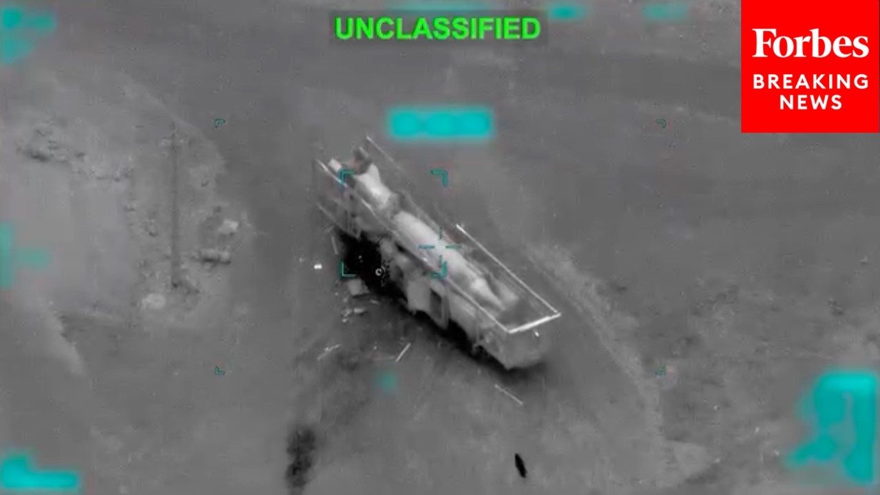 CENTCOM Releases Footage Of U.S. Strikes Against Iranian Targets | Iran War