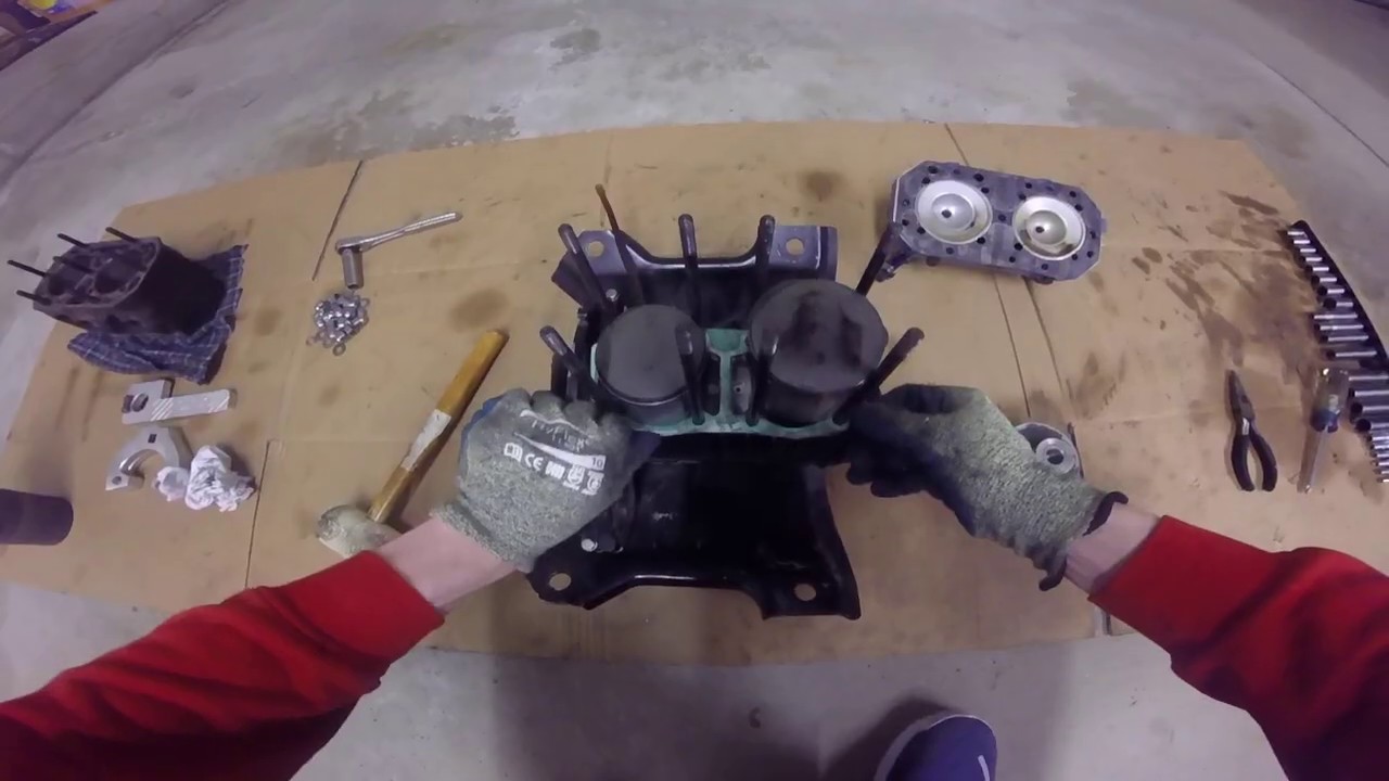 Js550 Flat Deck Complete Engine Tear Down part 1