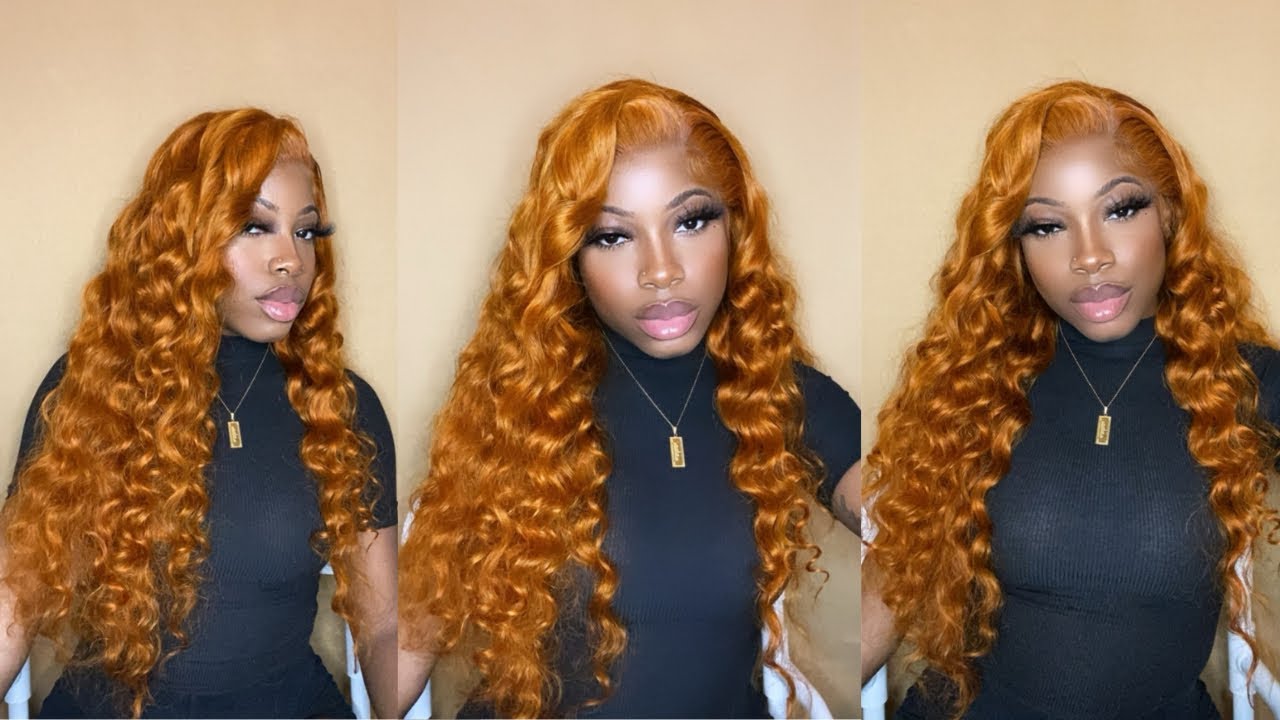 Ginger Orange Body Wave 13x4 Wig | Wand Curls | KlaiyiHair