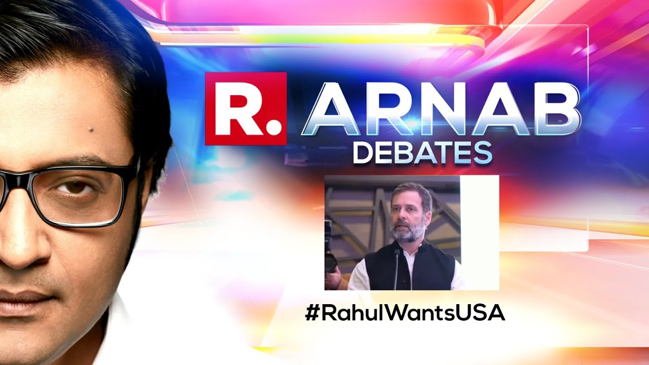 Arnab Goswami Debate:  Rahul Gandhi Continues Anti-India Rant Abroad