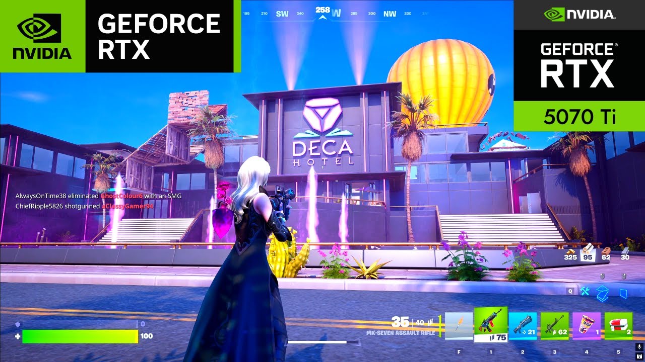 Fortnite : RTX 5070 Ti Gameplay (1440p Epic, Ray TracingON, DLSS ON)