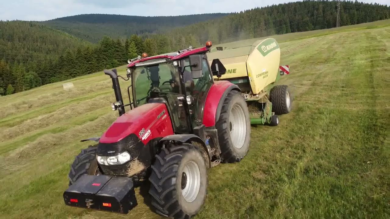 Hrabanie, balíkovanie sena... Farma Bombjak