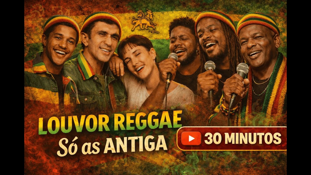 30 MINUTOS de Louvores Antigos em Reggae  Música Pra Orar e Relaxar