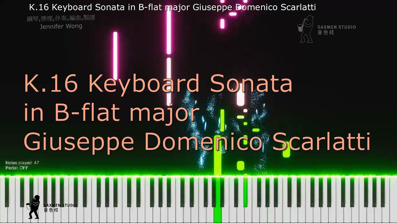 K.16 Keyboard Sonata in B flat major Giuseppe Domenico Scarlatti