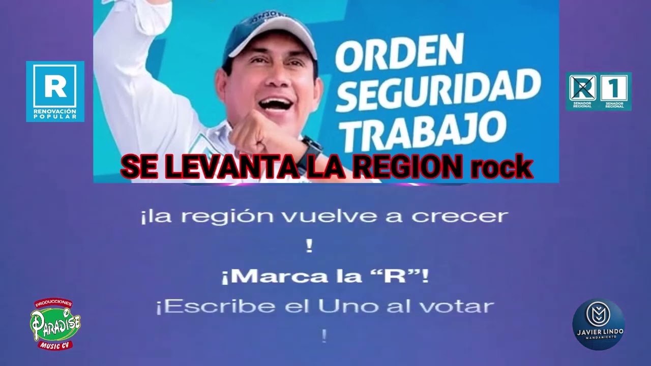 SE LEVANTA LA REGION rock AUTOR JAVIER LINDO M