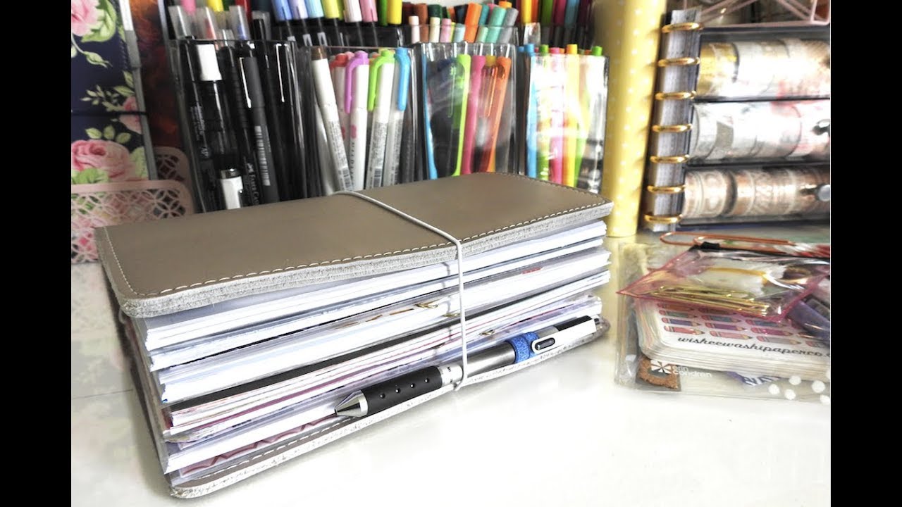 Travelers Notebook Flip Through // Planner Flip Through // Beginner Travelers Notebook Setup