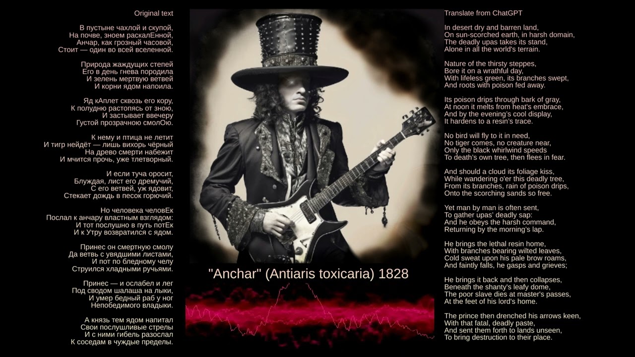 Anchar - Antiaris Toxicaria(Анчар(анг))