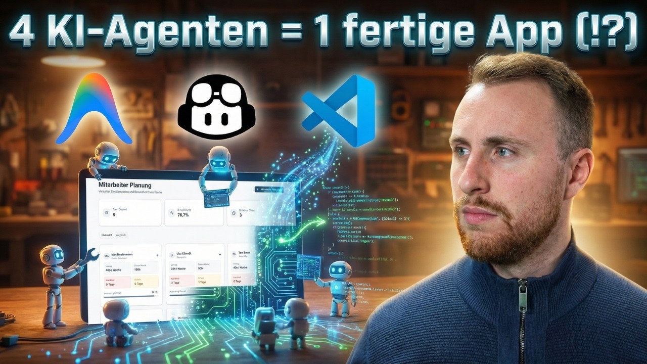 Unfassbar: 4 KI-Agenten bauen ein Mitarbeitertool in 36 Min!