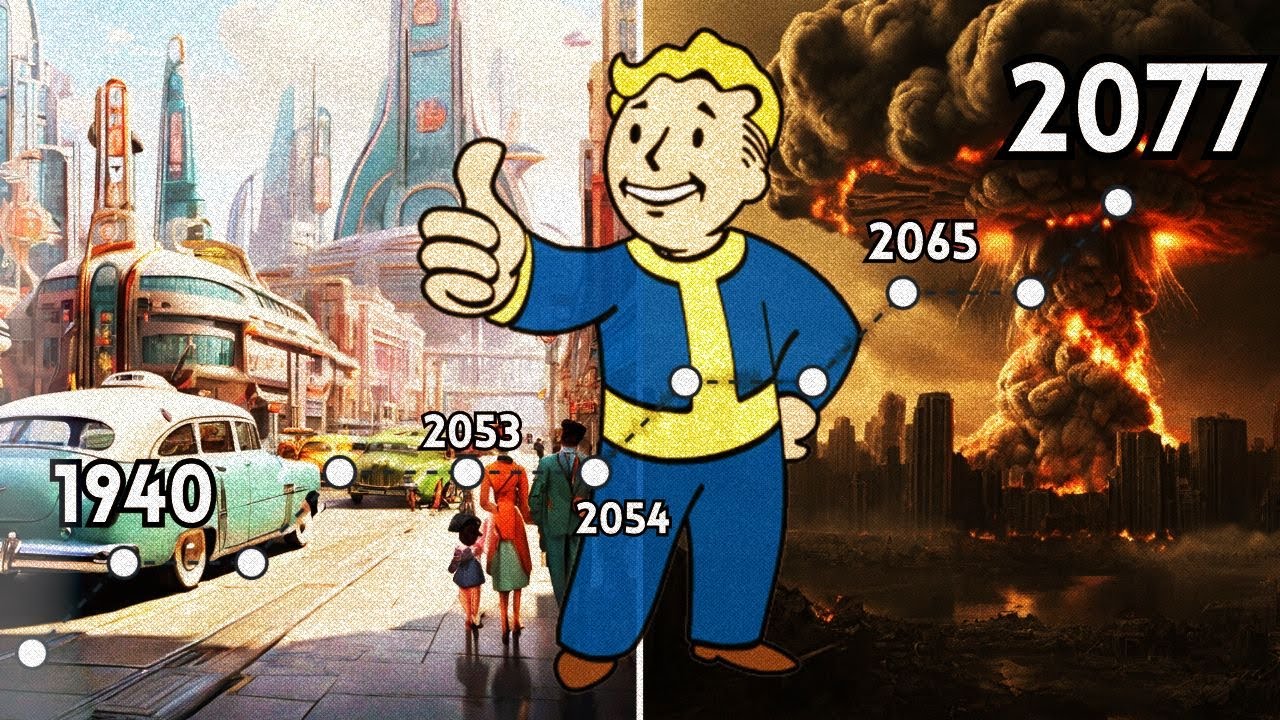 HISTÓRIA DE FALLOUT EXPLICADA (cronologia completa 1945 - 2077)