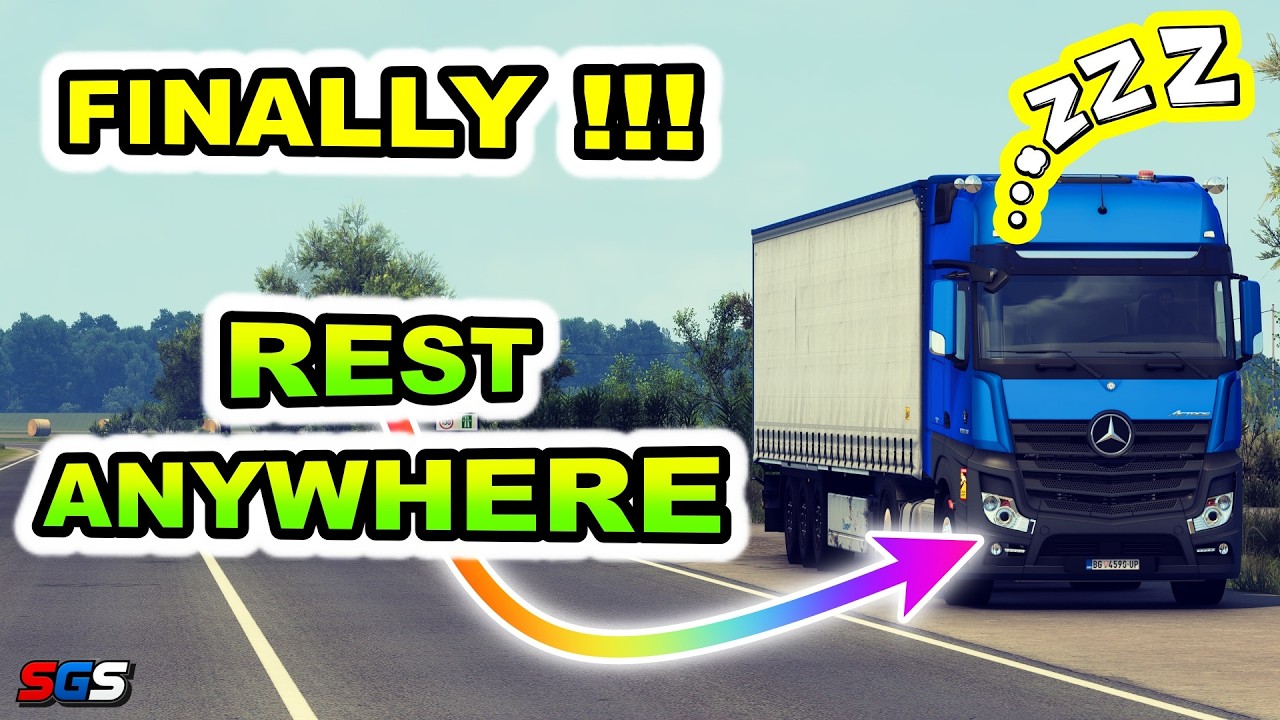 |ETS2 1.61| Отдых где угодно 🚛🔥 Наконец-то настоящие правила вождения в ЕС!