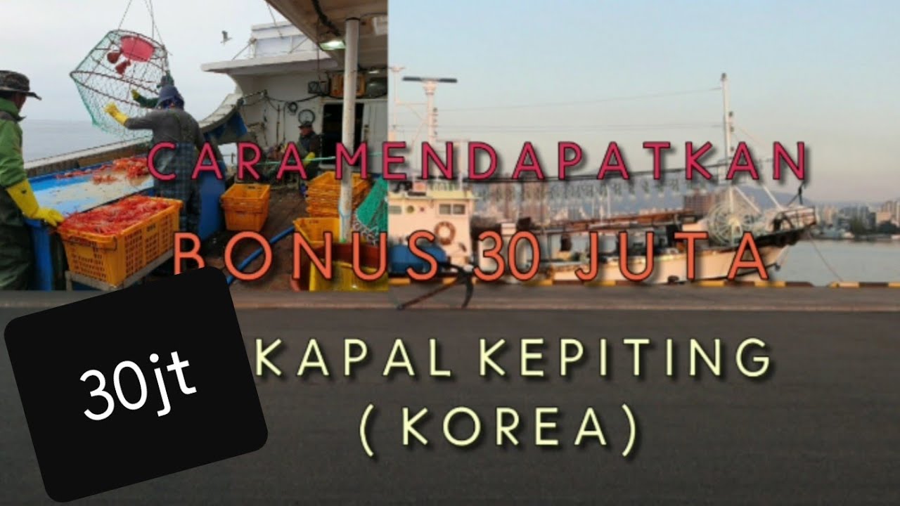 BONUS  30JT  PART 2  [ VLOG] KAPAL  KEPITING  KOREA