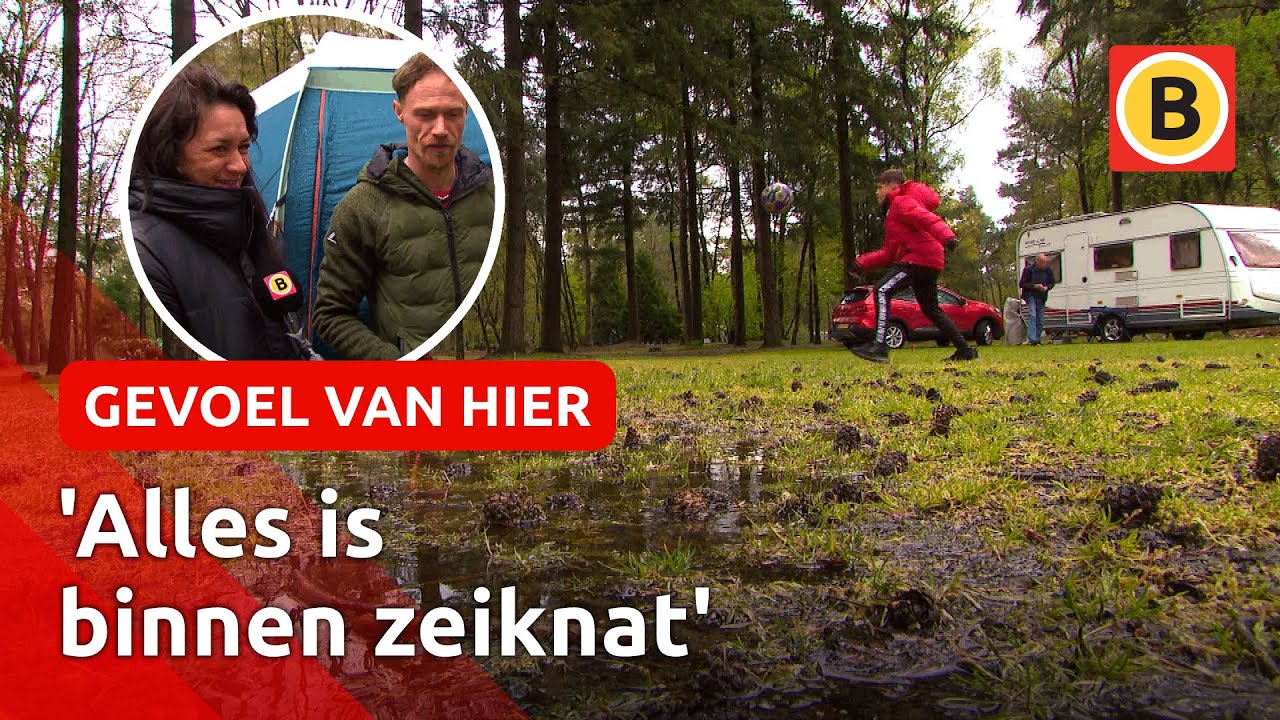 Op de camping in de regen en de kou 🥶 | Omroep Brabant