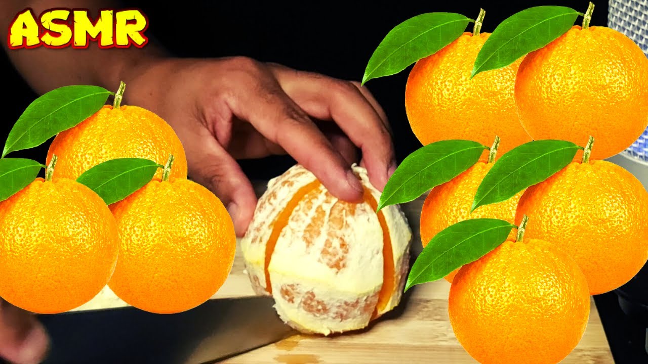 ASMR COMIDA MASTIGA&Ccedil;&Atilde;O LARANJA