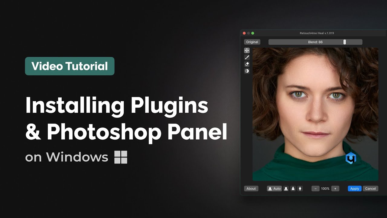 Installing Retouch4me Plugins and Photoshop Panel on Windows