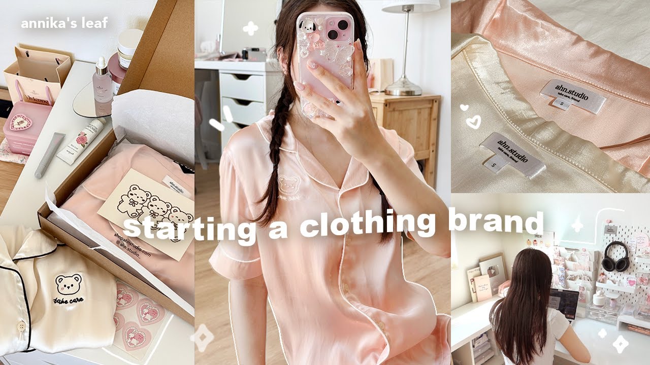 starting my own clothing line🧸🪡 creating my dream pajama collection! designing, sampling, packaging