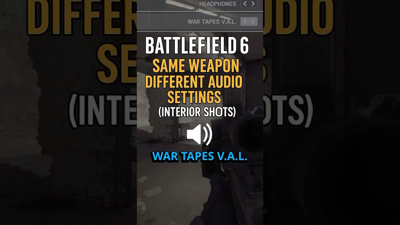 BF6 Audio Comparison 🎧 War Tape vs Dynamic Mix (Interior)