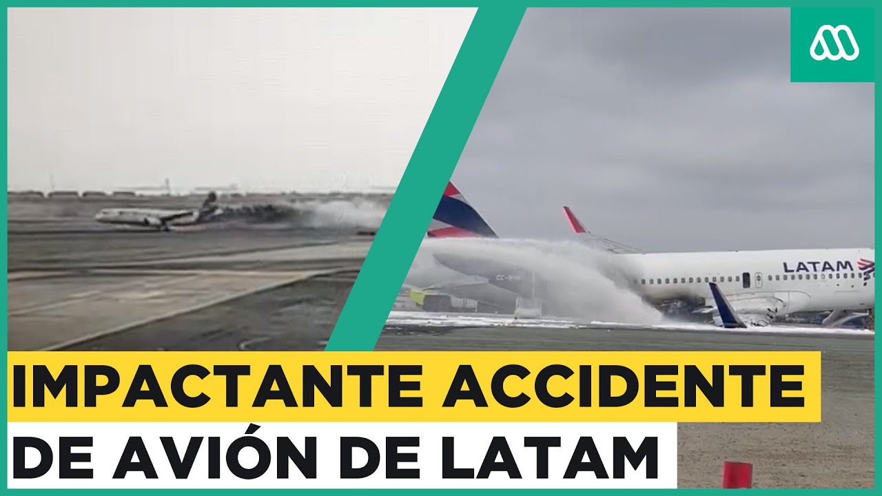 Avión de Latam chocó con vehículo mayor en la pista del aeropuerto internacional de Lima