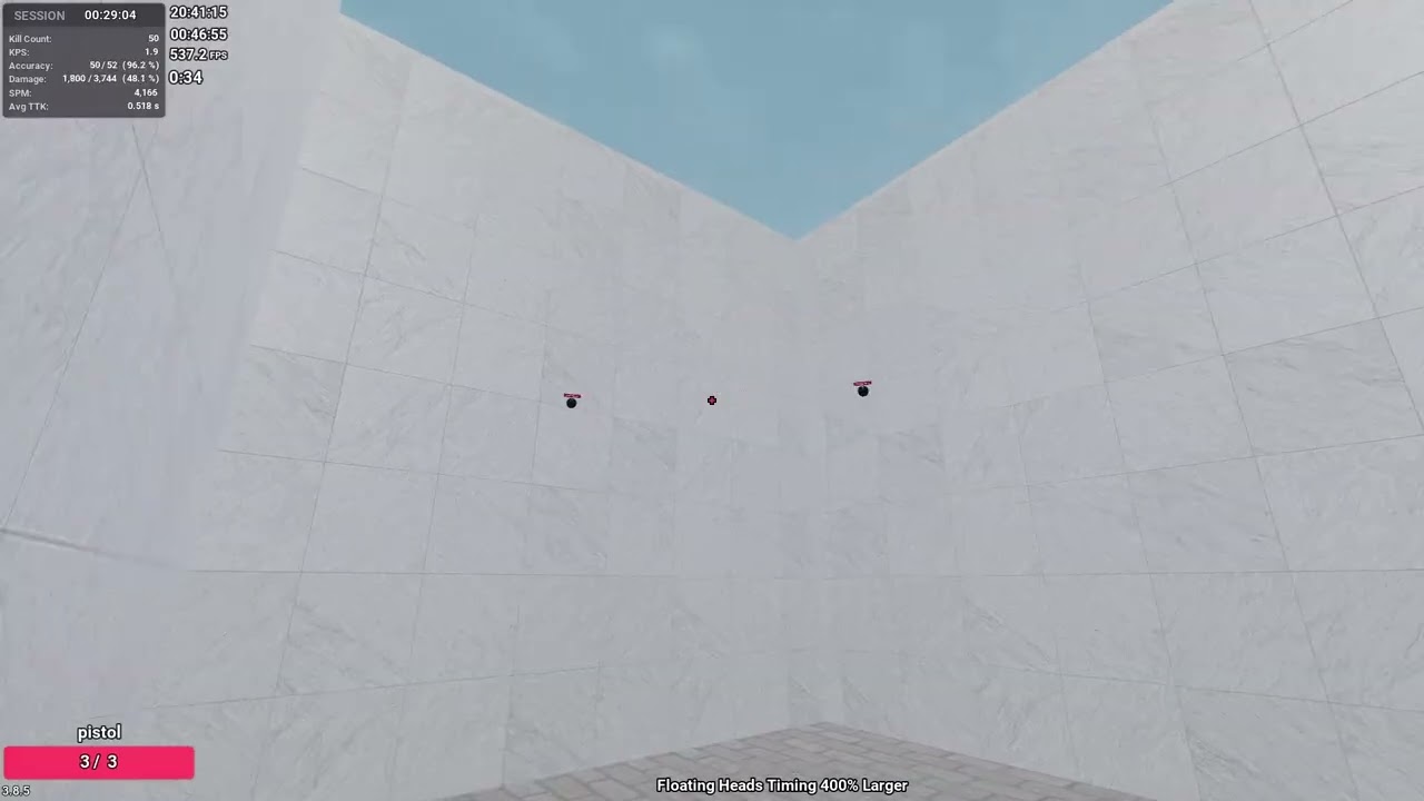 Floating Heads Timing 400% Larger | 3996 (Indigo)