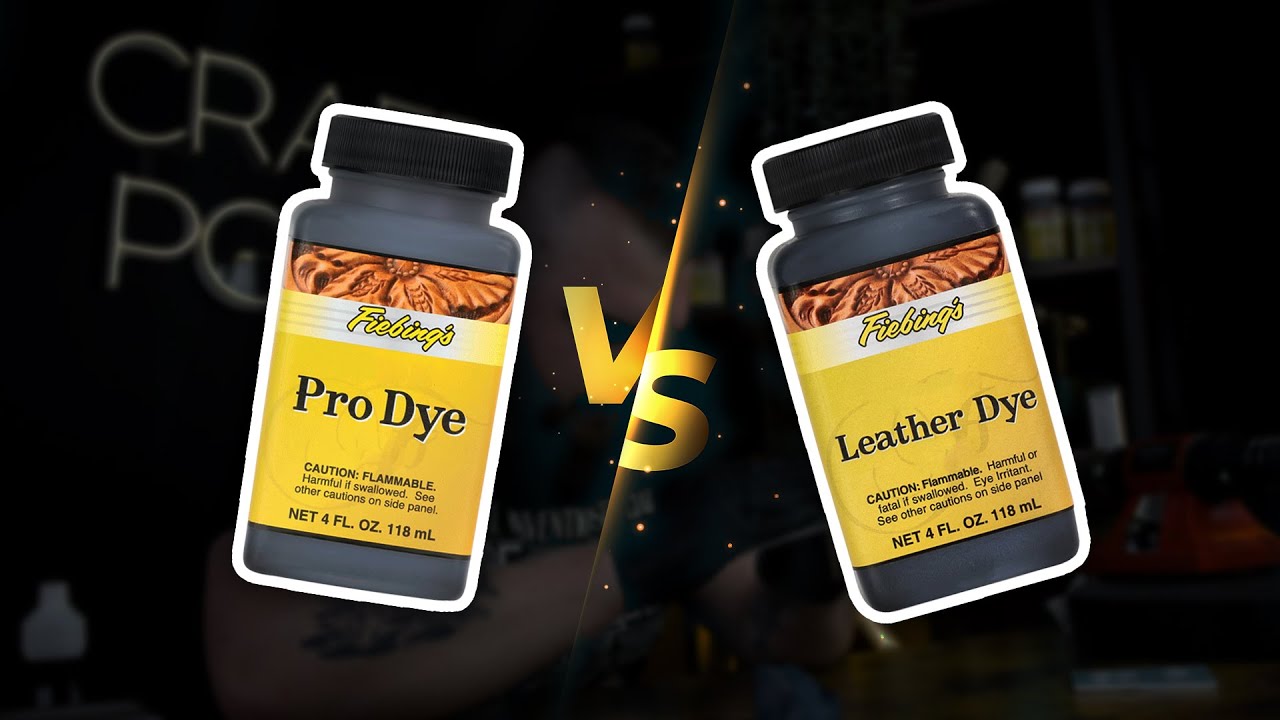 Farby do skóry - Fiebing's Pro Dye vs. Leather Dye - próbnik kolorów