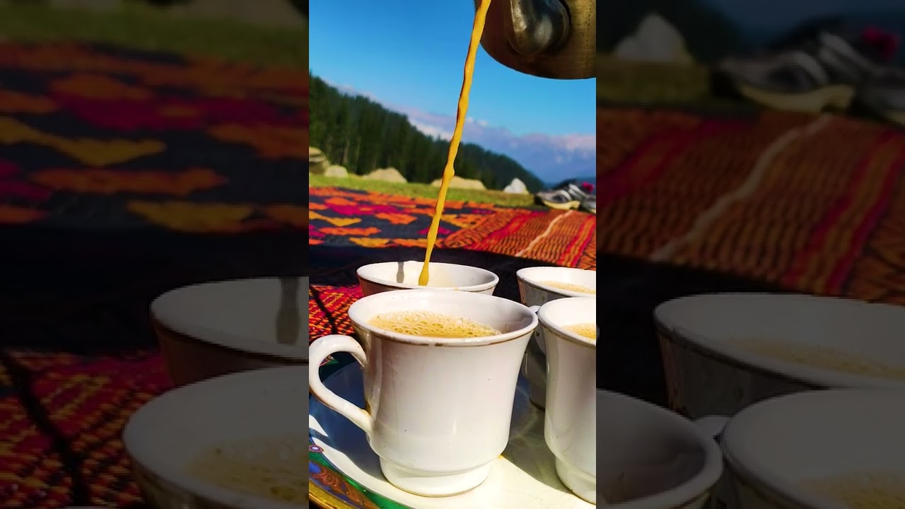 ASMR Morning tea with beautiful meadows.