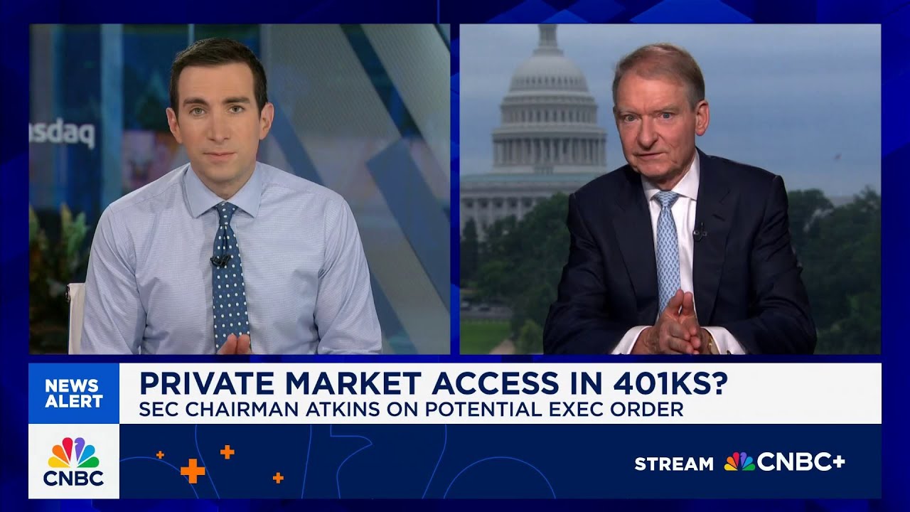 SEC Chair Paul Atkins on the GENIUS Act, private equity in 401(k)s and crypto investing