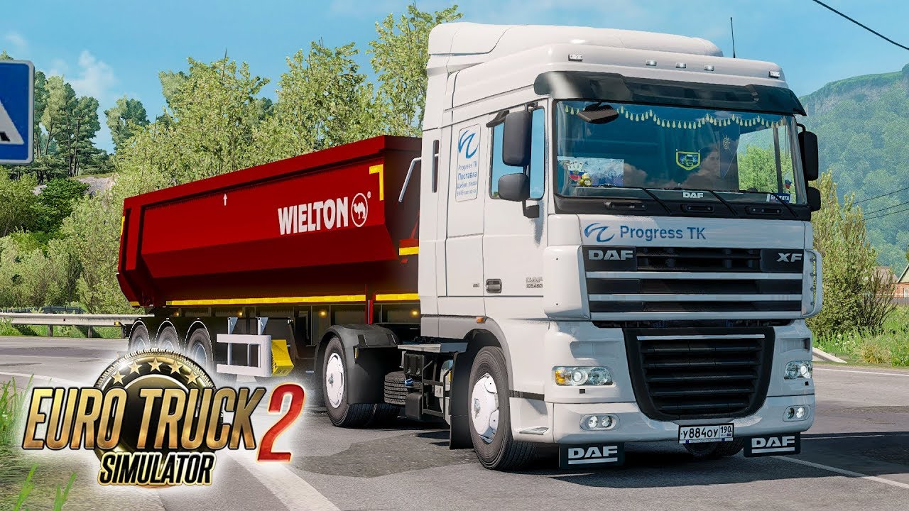 ВОЗИМ ПЕСОК С КАРЬЕРА НА DAF XF 105 КАК У БОЛЬШЕГРУЗ 40RUS! EURO TRUCK SIMULATOR 2