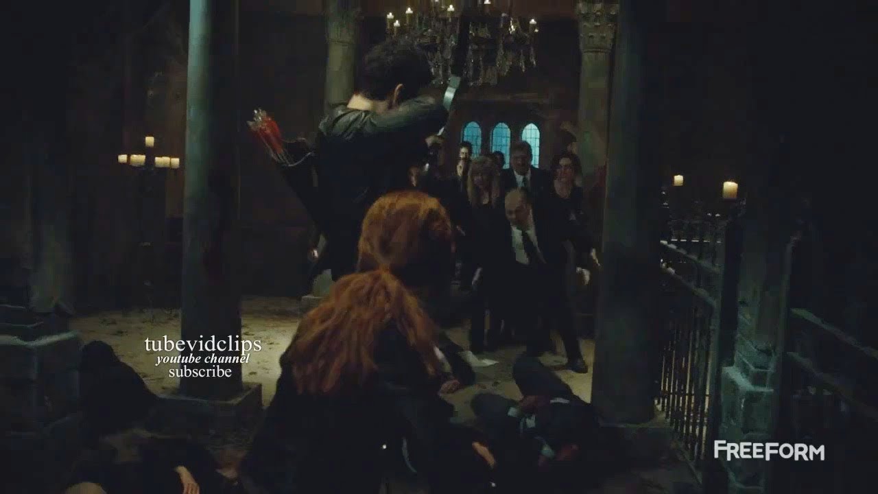 Shadowhunters 2x19 Jace Alec Clary Izzy Fight with the Forsaken  Season 2 Episode 19