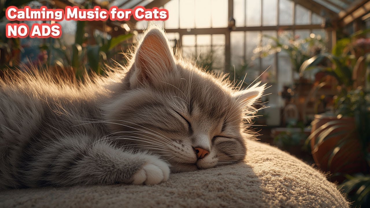 12 Hours Cat Sleep Music (NO ADS) 🐈 Calming Music for Cats Left Alone at Home / vol.47