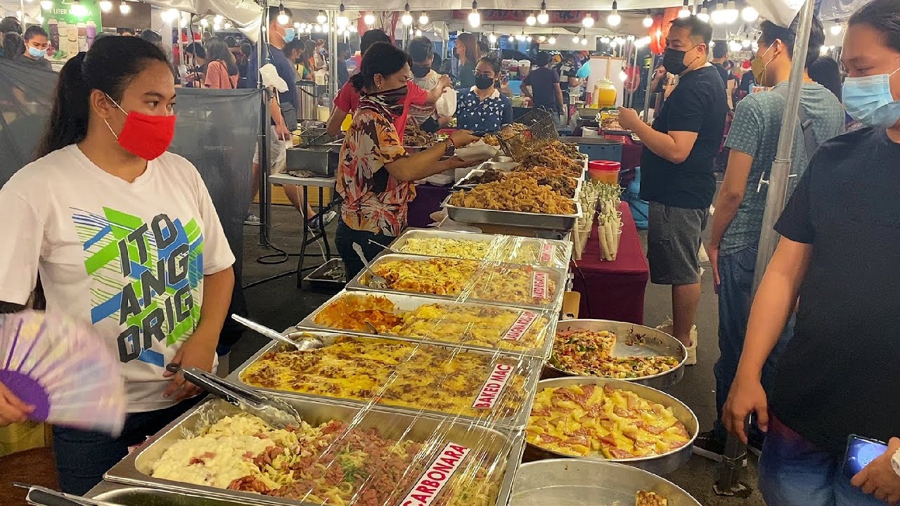 PHILIPPINES STREET FOOD at the GREENHILLS CHRISTMAS NIGHT MARKET | MASSIVE Street Food in Manila!