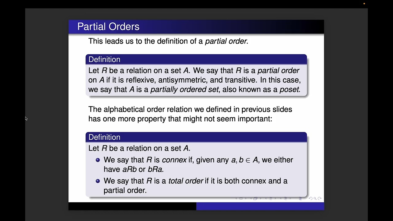 Introduction to Partial Orders (Partial Orders)
