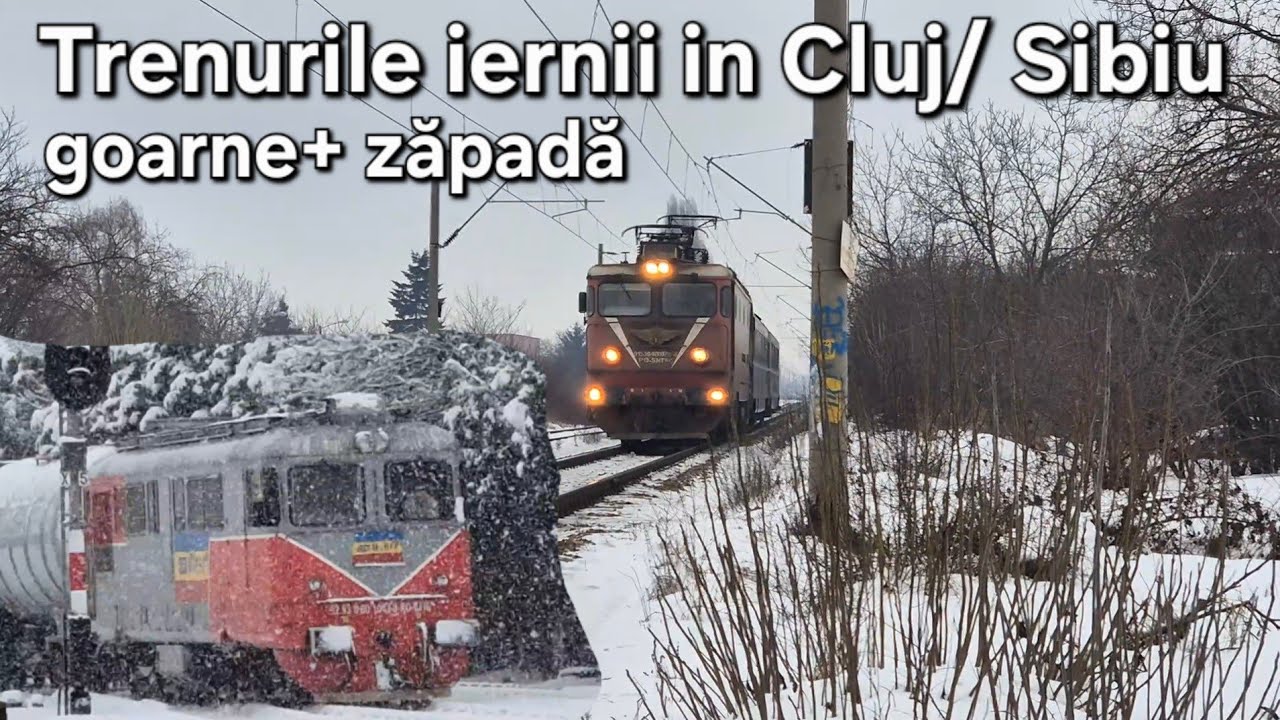 Winter Trains in Cluj Napoca ❄️🚆 | Trenuri în Zăpadă prin Cluj