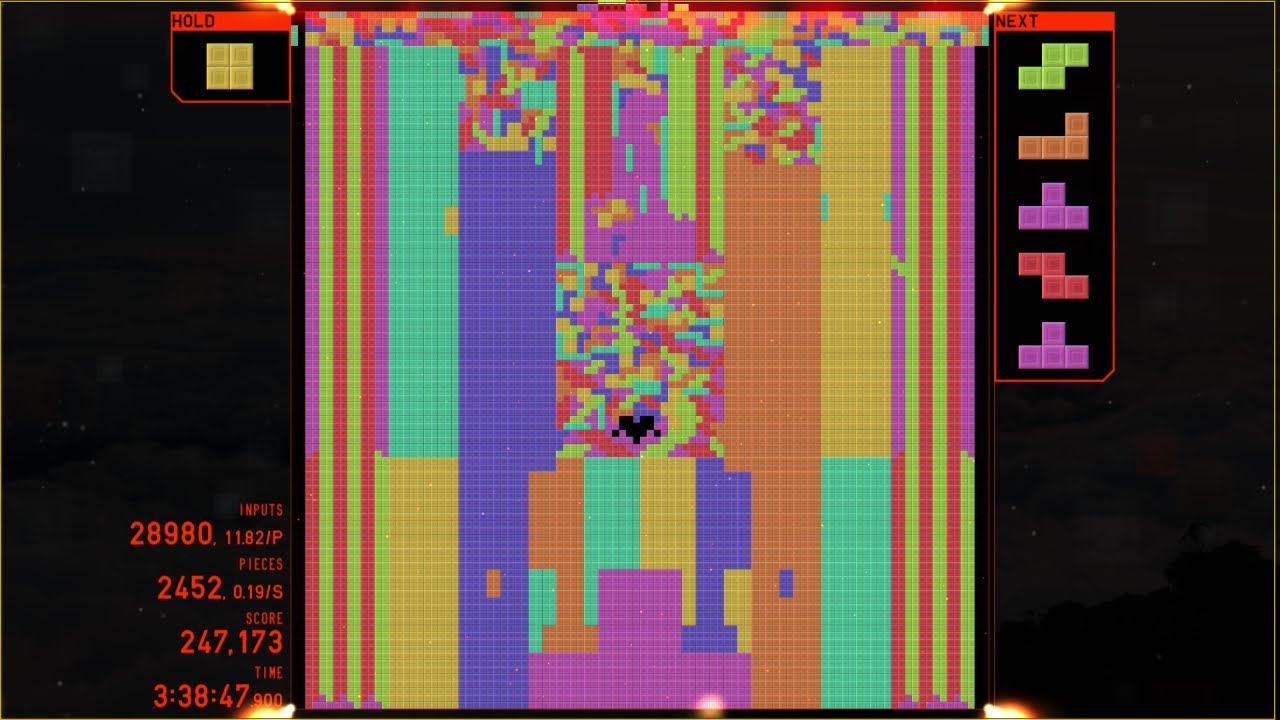 A giant T in Tetrio 100x100