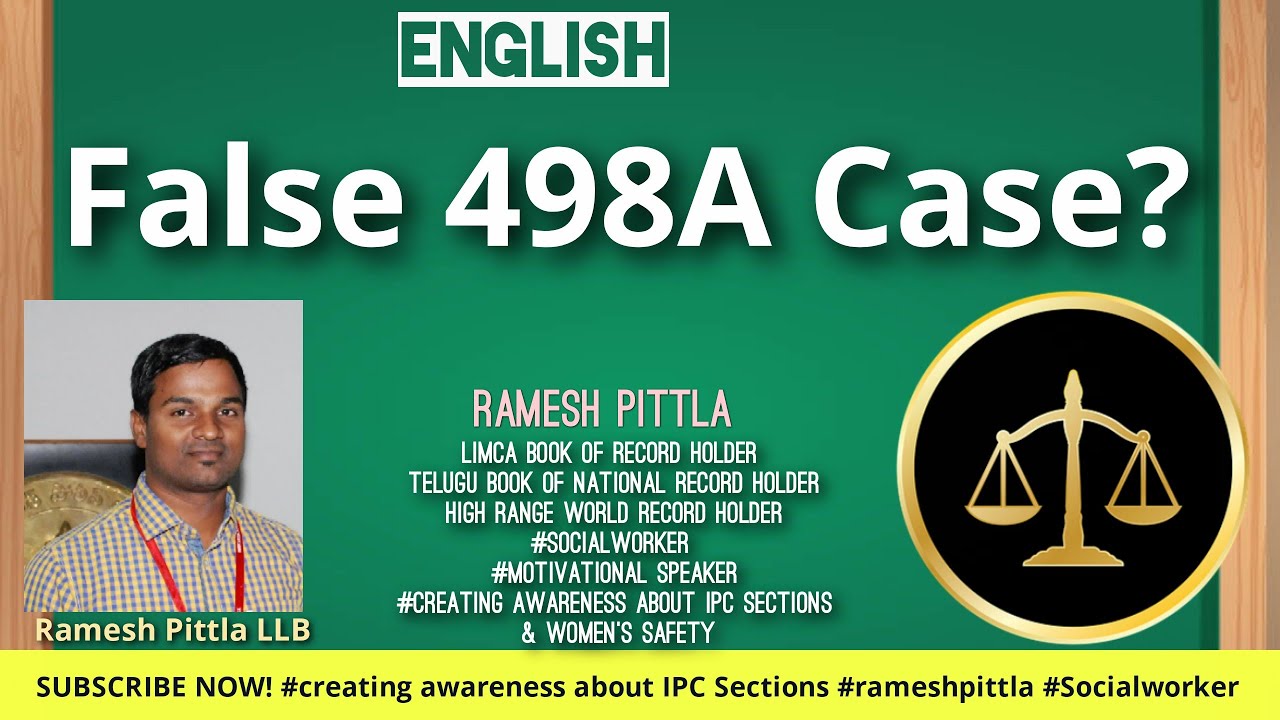 #498A I How to Win on False 498A Case l #False498A l #wrong498ACase I #rameshpittla I #lawforall