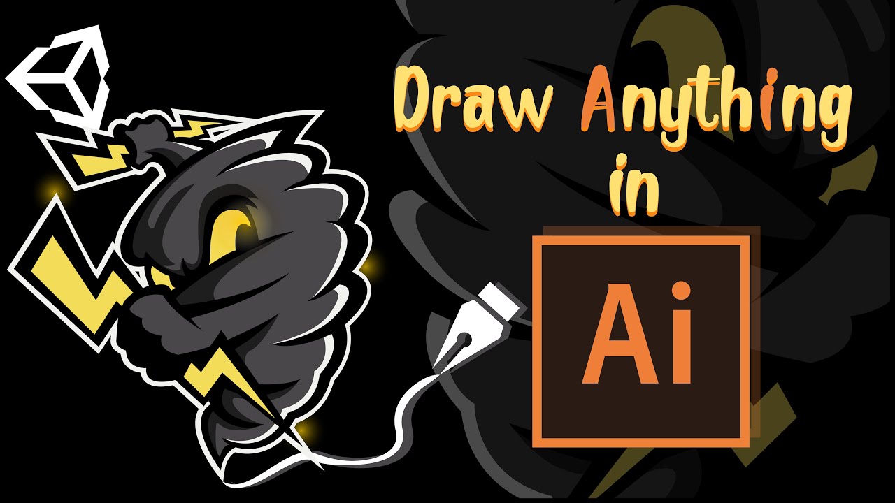 Draw ANYTHING in Adobe Illustrator(AI Tutorial)