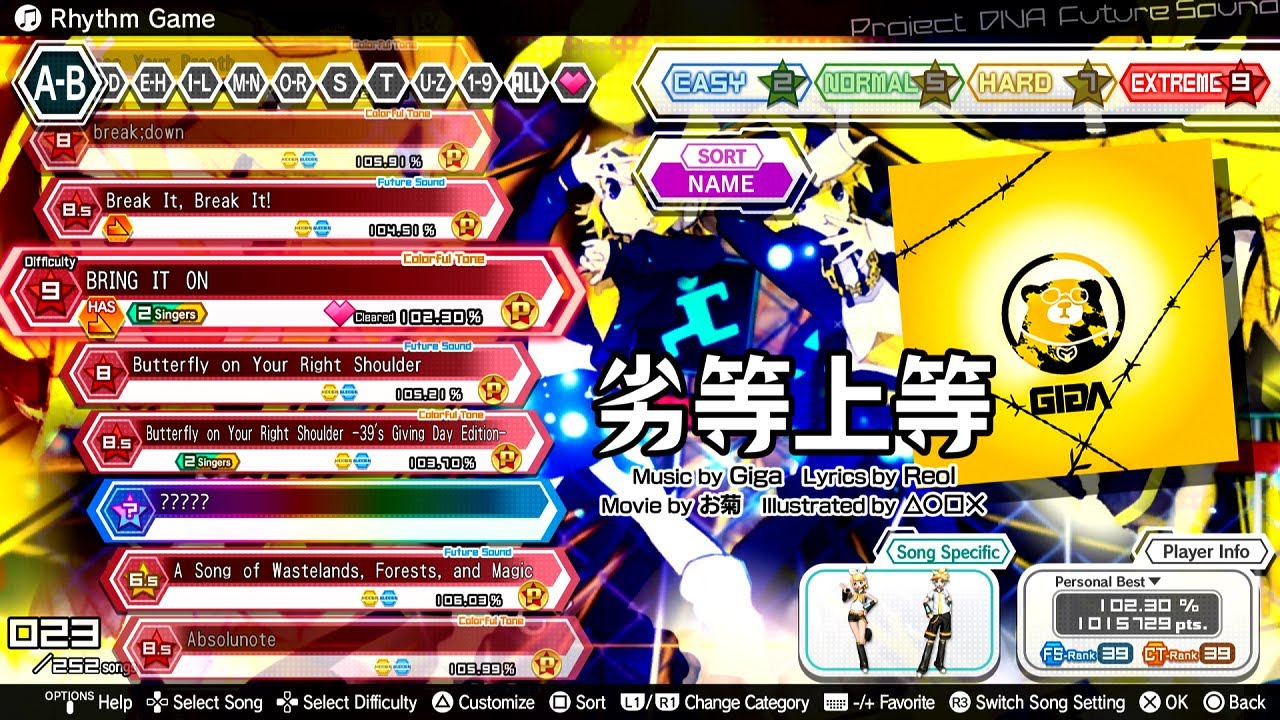 DSF vs BRING IT ON Extreme [Project Diva Future Tone]