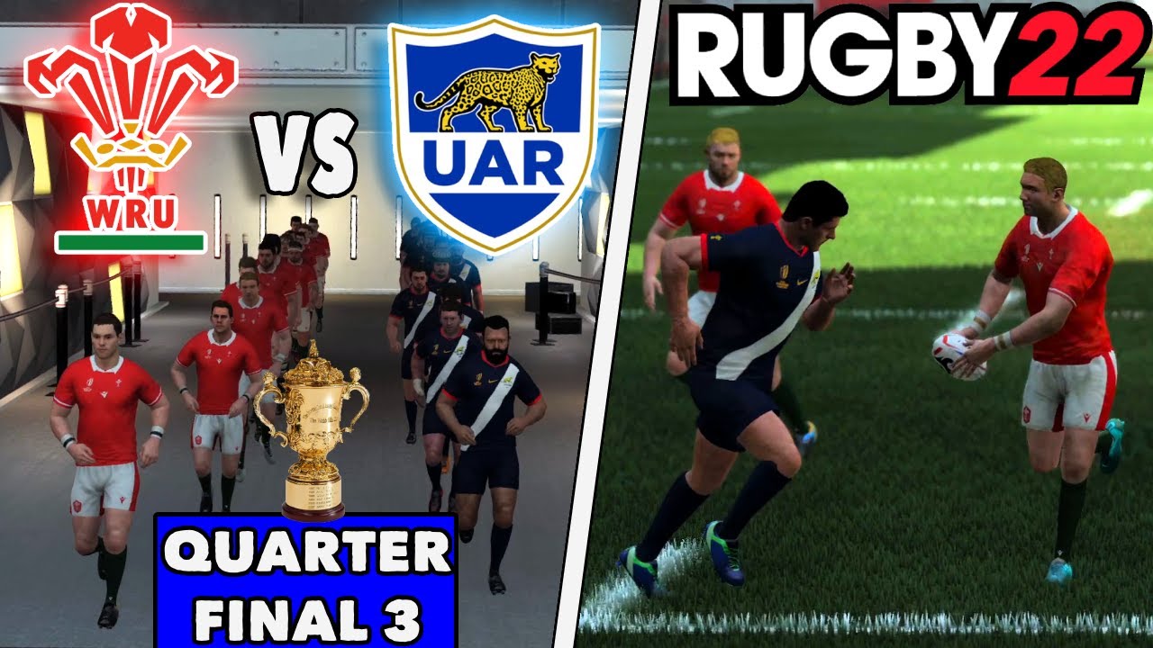 WALES vs ARGENTINA | Rugby World Cup 2023 Quarter Finals | Rugby 22 Legend Difficulty & Commentary