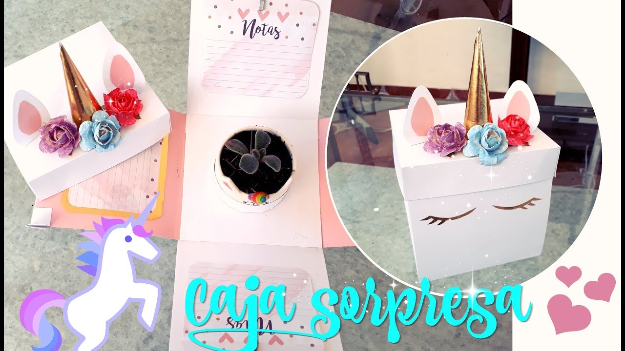 ♡ Caja sorpresa de UNICORNIO ♡  Ragalo para mi mejor amiga| Erandy Paz