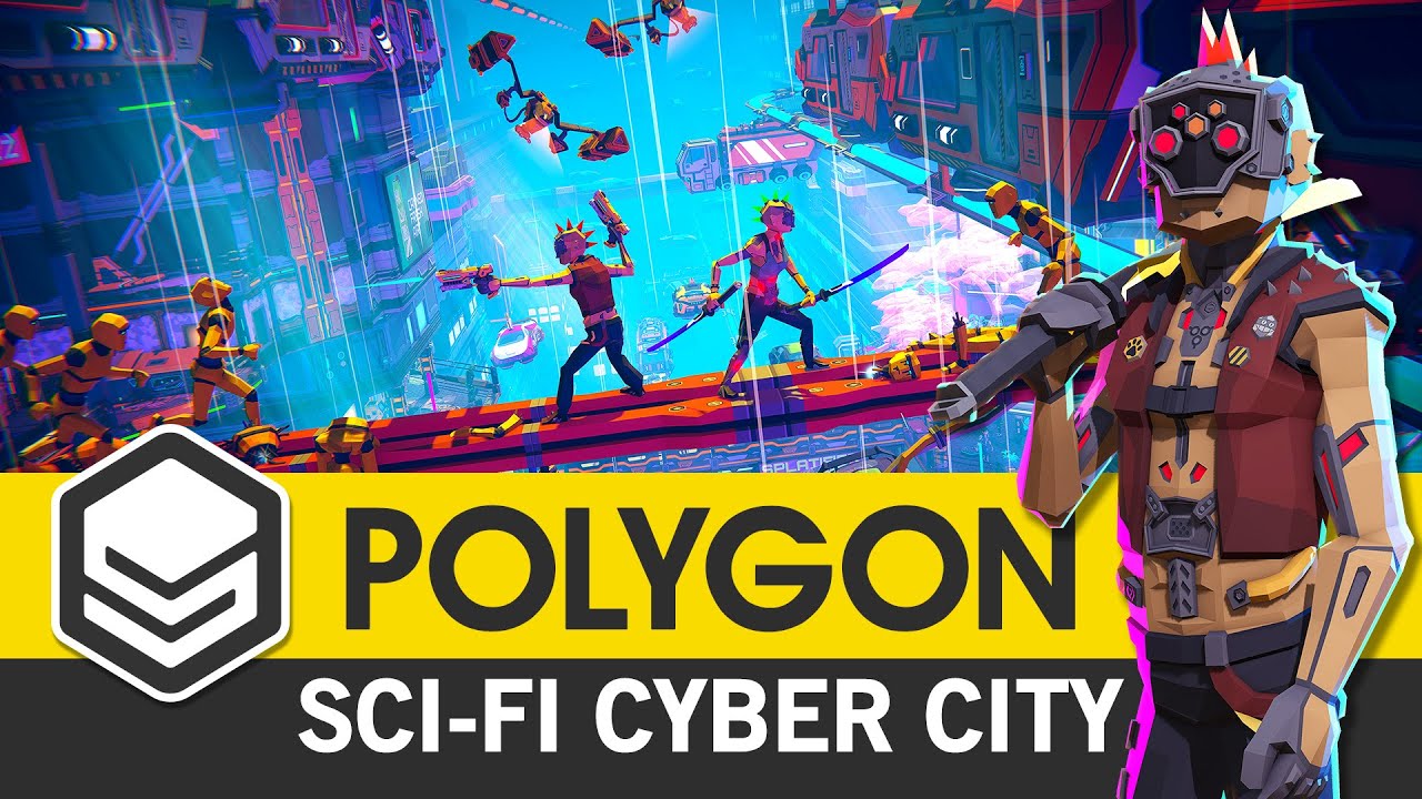 POLYGON Sci-Fi Cyber City - (Trailer) 3D Low Poly Art for Games by 