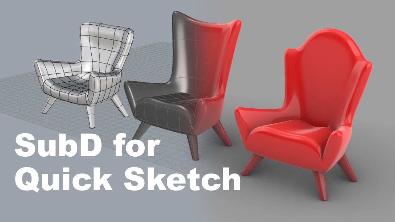 Модели SubD Quick Sketch — 3D-моделирование в Rhino 7 #238