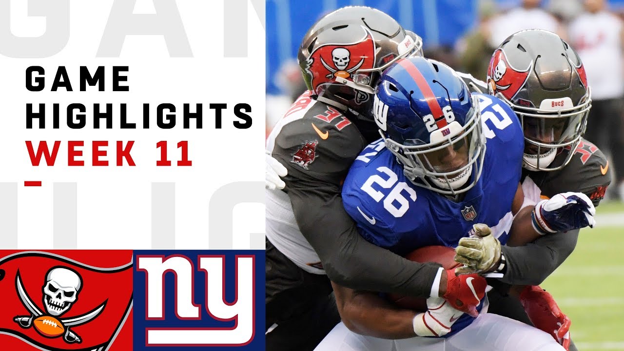 Buccaneers vs. Giants Week 11 Highlights | NFL 2018