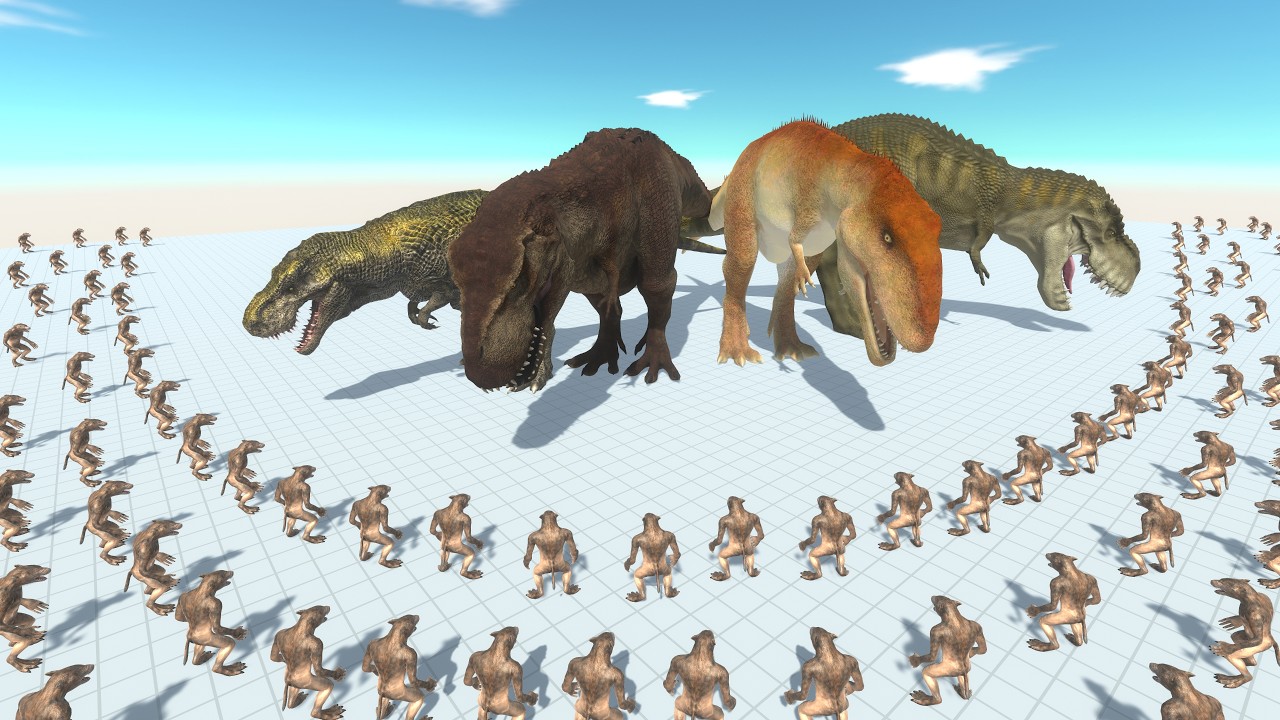 Tyrannosaurus Rex vs. Werewolf Survival Challenge | Animal Revolt Battle Simulator