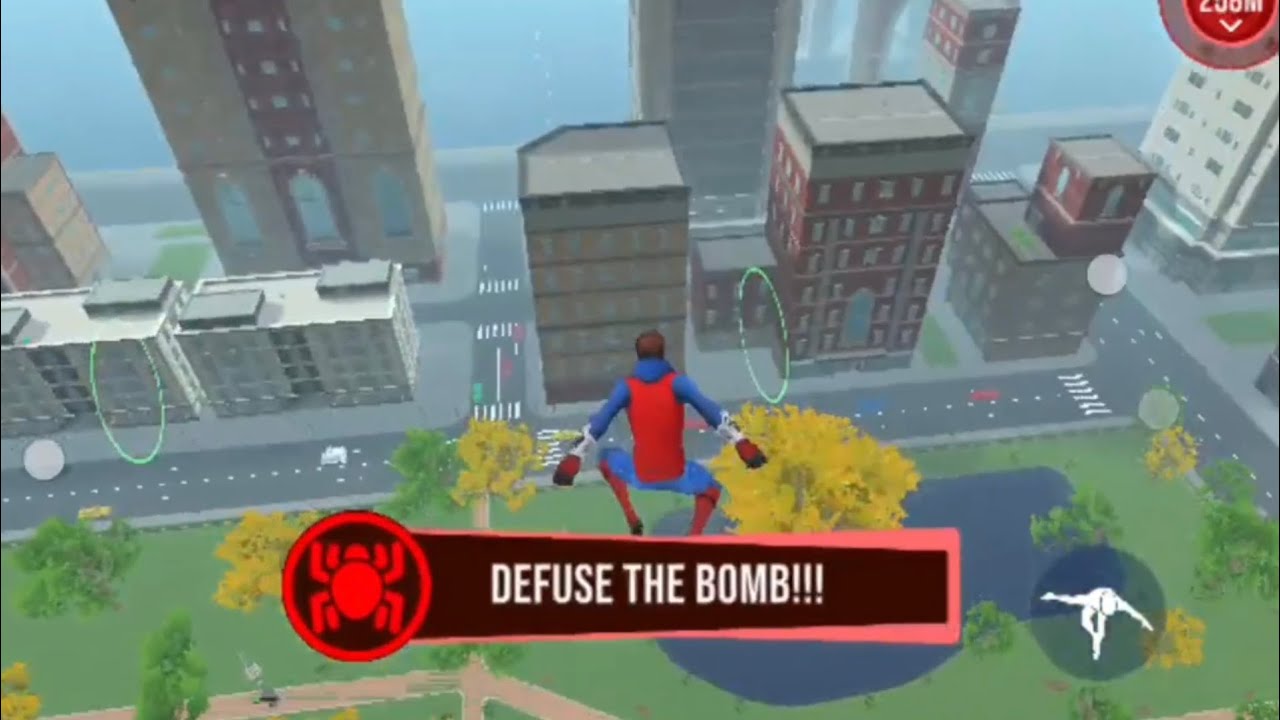 Epic spider fighting gameplay with fast action and city battles!