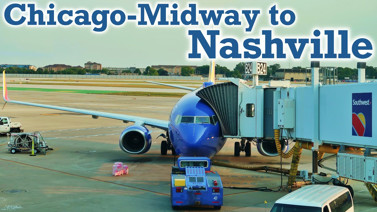 Full Flight: Southwest Airlines B737-800 Chicago-Midway to Nashville (MDW-BNA)