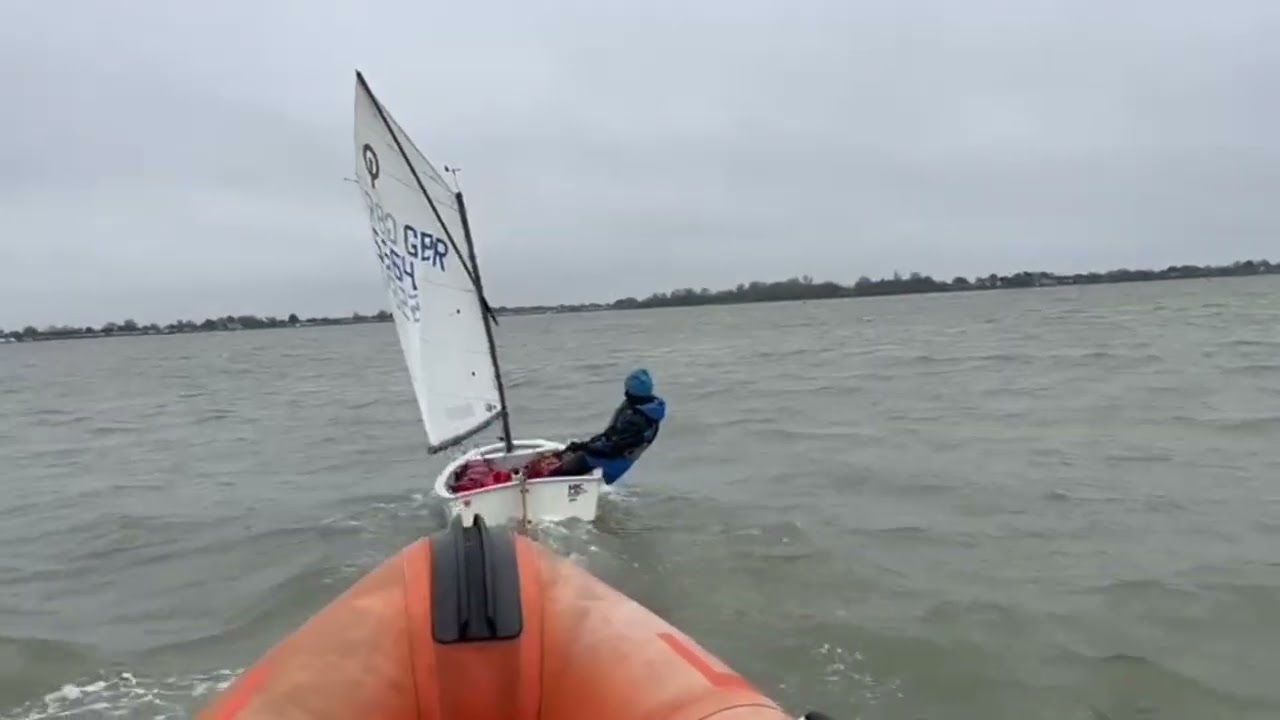 Optimist Winter Training —- demonstration of start line work 