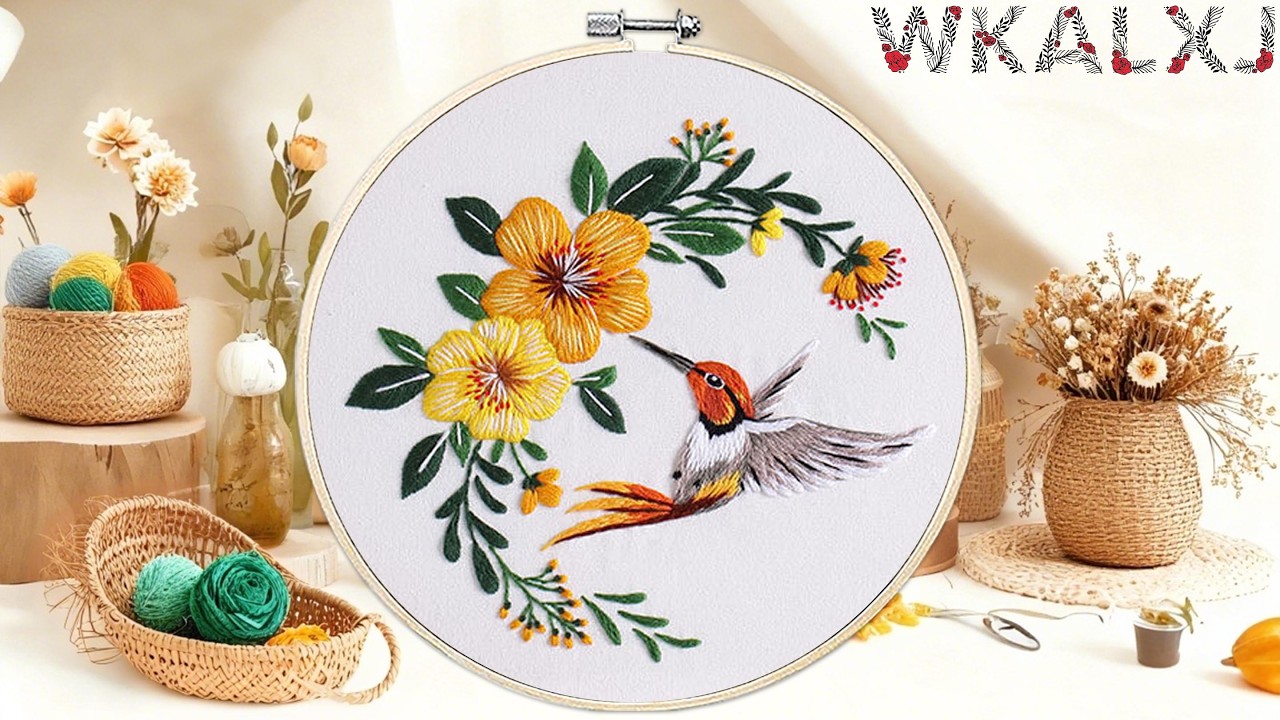 Embroidery Kits Hummingbird-C